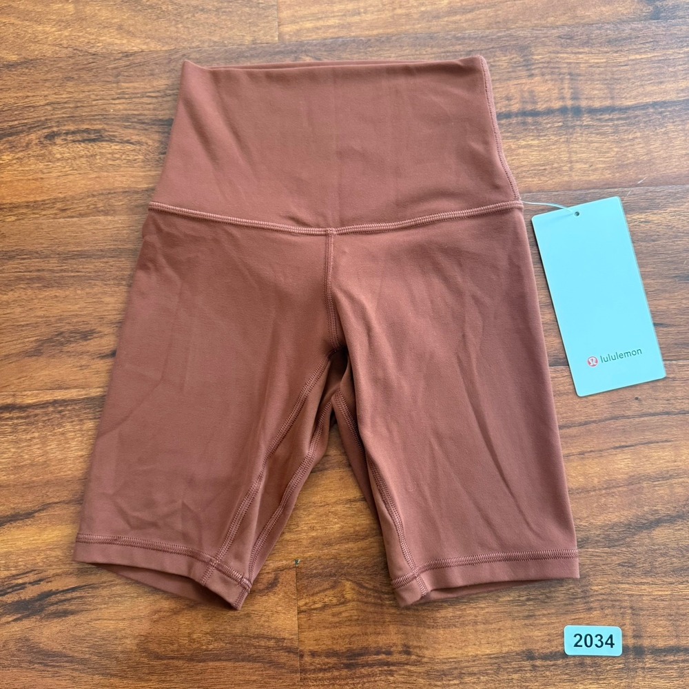 Lululemon Align High Rise Short 8" Dark Terracotta Size 0 NWT $68 - Picture 9 of 15